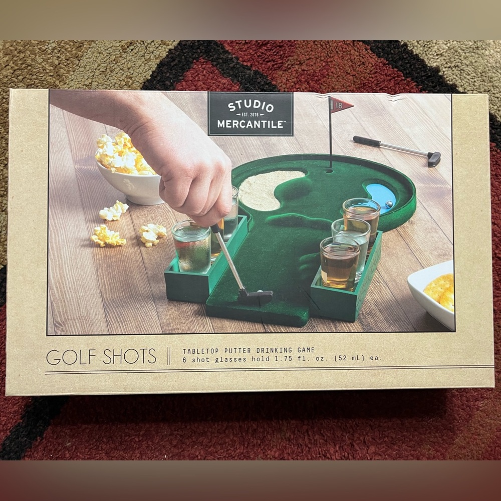 •new• Studio mercantile tabletop putter golf drinking game